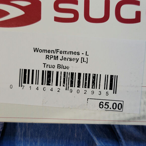 Sugoi Cycling Shirt RPM Jersey Womens Sz Large Blue Short Sleeve Semi-Fitted - Picture 10 of 13